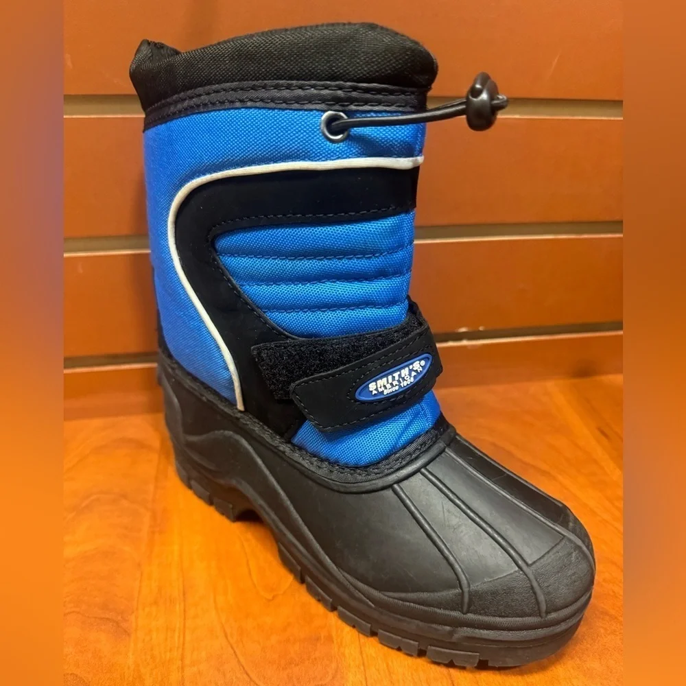 Blue and Black Kids Winter Boots
